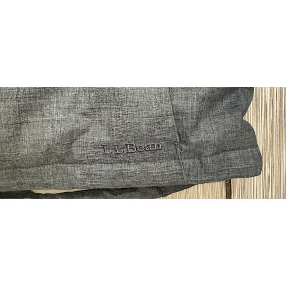 LL Bean Women's Down Tek Parka Jacket Blue Hooded Size XL Detachable Hood - Picture 7 of 10